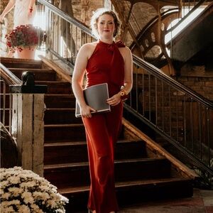 Vince Camuto Rich Red Jumpsuit